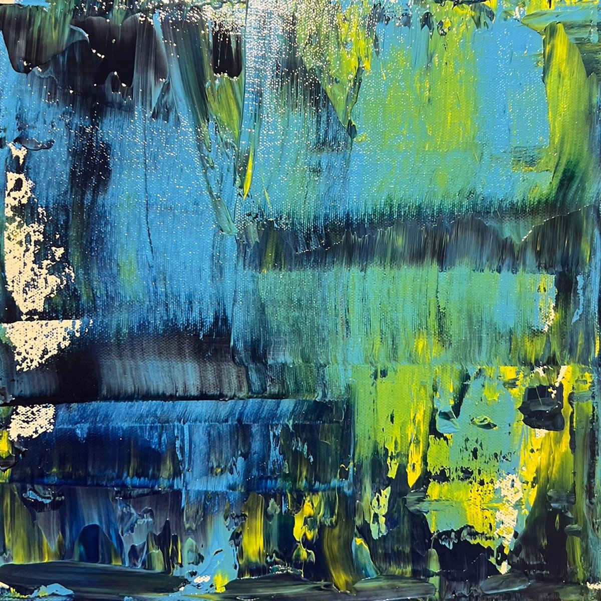  Shades Of Blue By Shabs Beigh, 12 X 12, Artwork For Sale On Artfinder