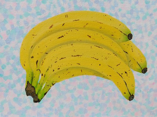 Banana Bunch, Painting by Dietrich Moravec