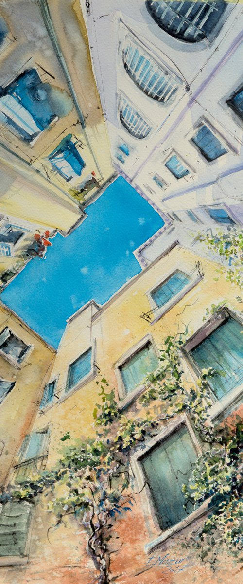Venetian courtyard by Eve Mazur