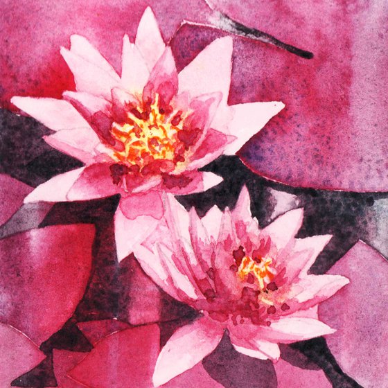 Petalled Peace - original watecolour painting