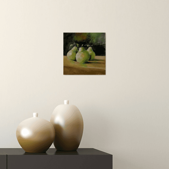 Peras de Sant Joan, still life painting