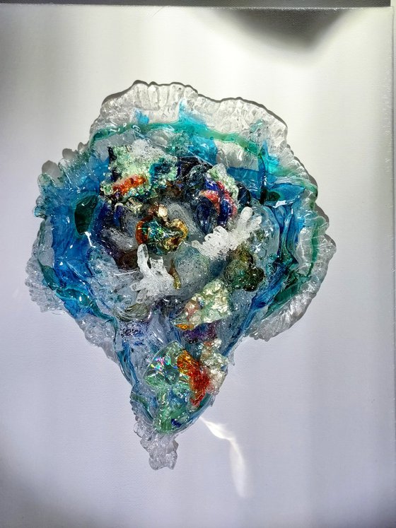 Glass Sculpture Ocean