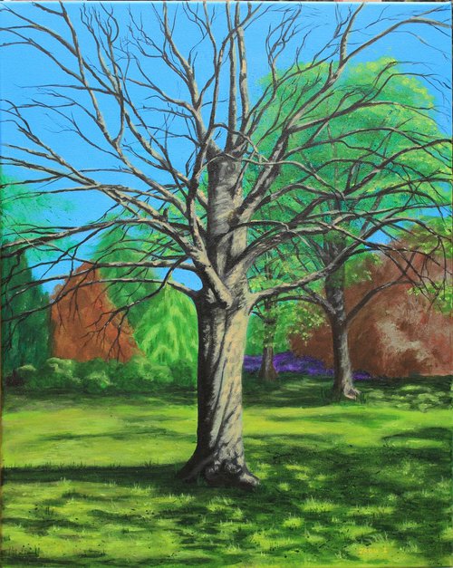Elegance - tree painting by Jadu Sheridan