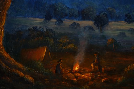 Campfire near Rawnsley Bluff