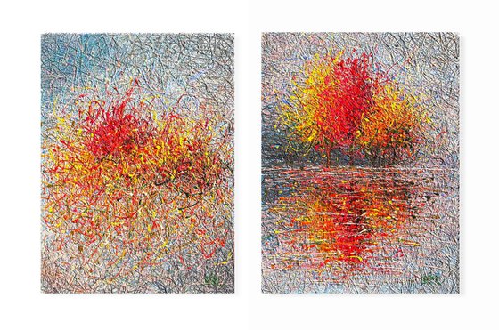 Reflection of Autumn Diptych