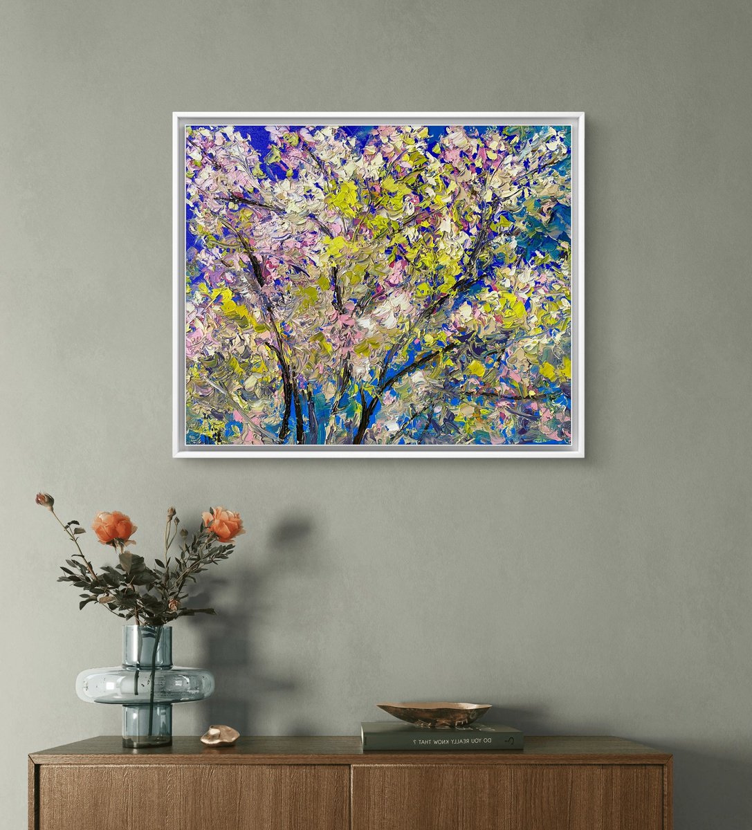 Organic Abstract Oil Painting By Athaang Art, 20 X 16, Nature