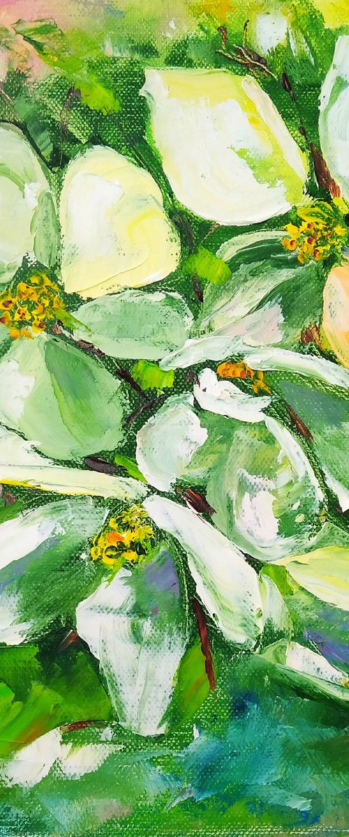 Blooming apple tree branch by Yulia Berseneva