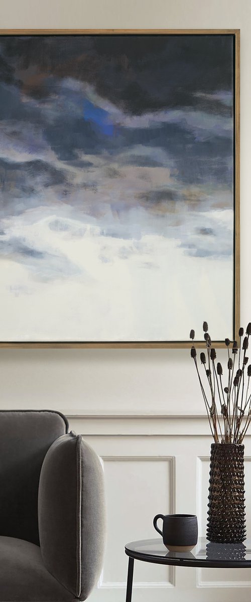 5 minutes before the rain 22x26" 56x66 cm Contemporary Art by Bo Kravchenko by Bo Kravchenko