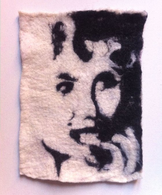 Marilyn fiber art