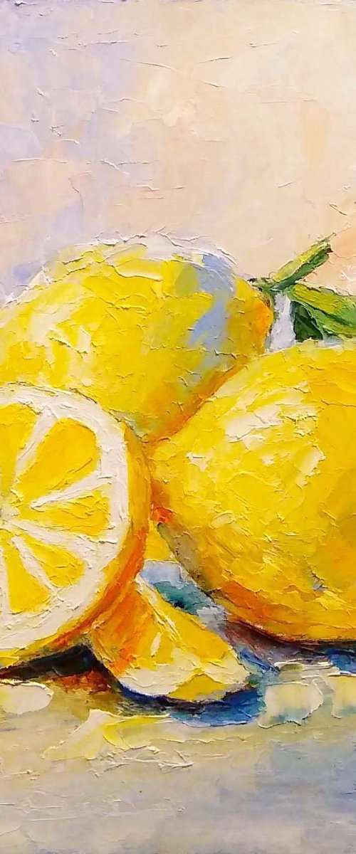 Still life with lemons by Yulia Berseneva