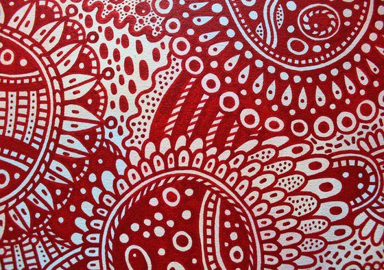 Surreal Pattern n.5 - Red Flowers