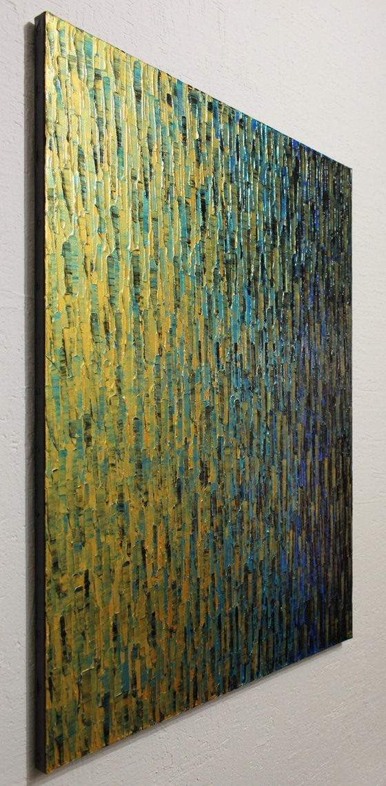 Gold blue fade