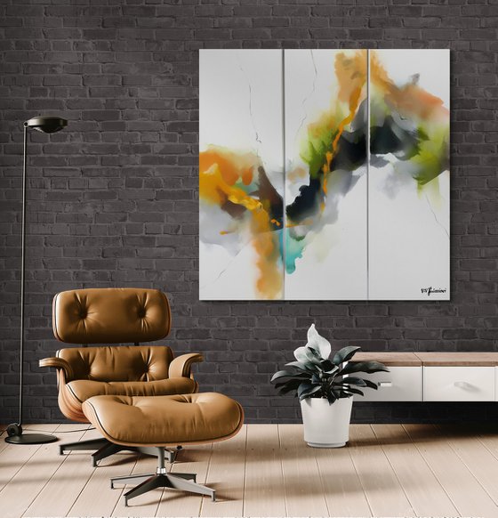Diptych “Universe waves”
