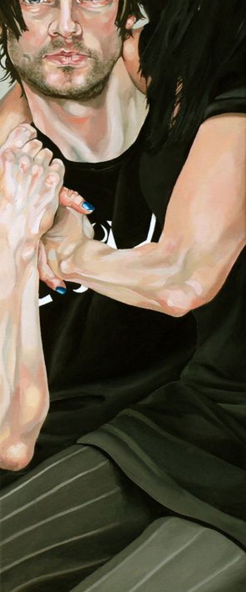 Black on Black ( a slice of Mr & Mrs Thomas ) by Jo Beer