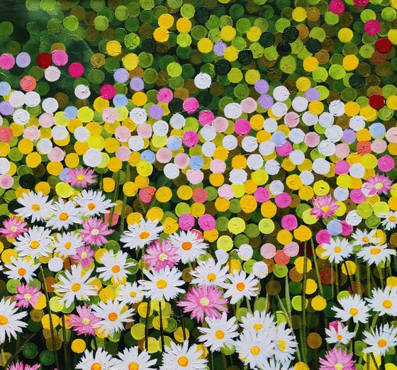 Daisies in the Wind
