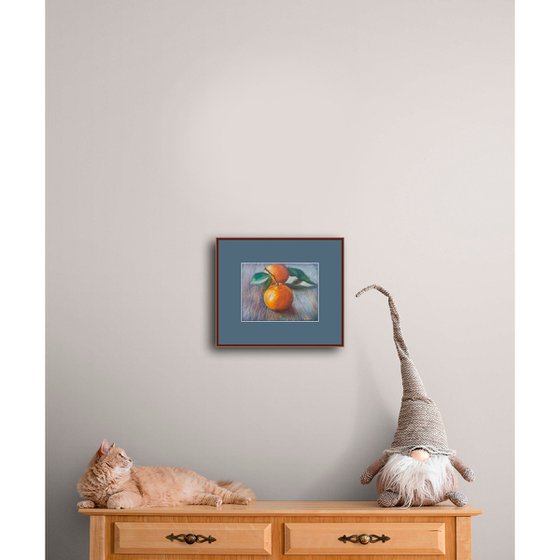 Tangerines with Leaves