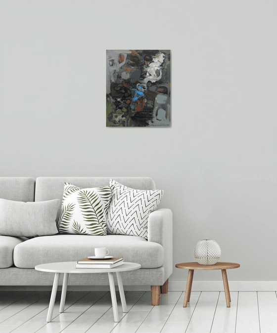 Abstraction-4 (50x60cm, oil painting, palette knife)