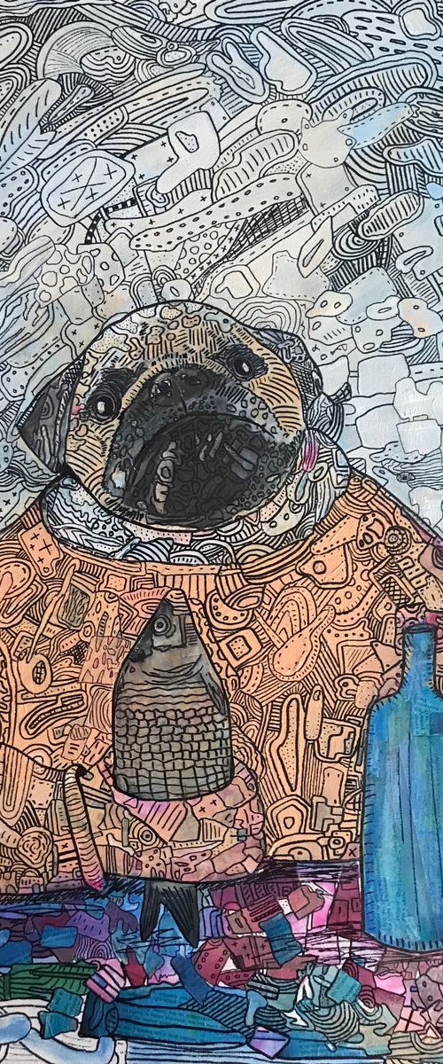 Pug alcoholic #2 by Pavel Kuragin