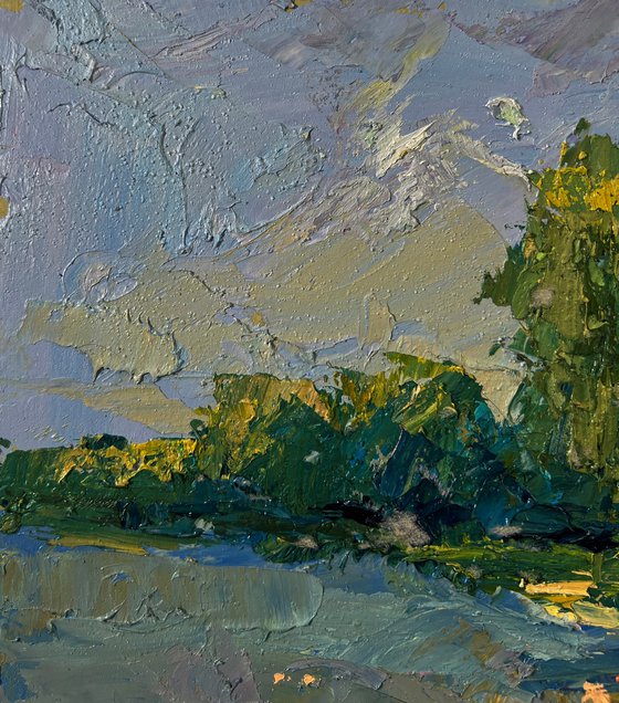 People are Relaxing on the River