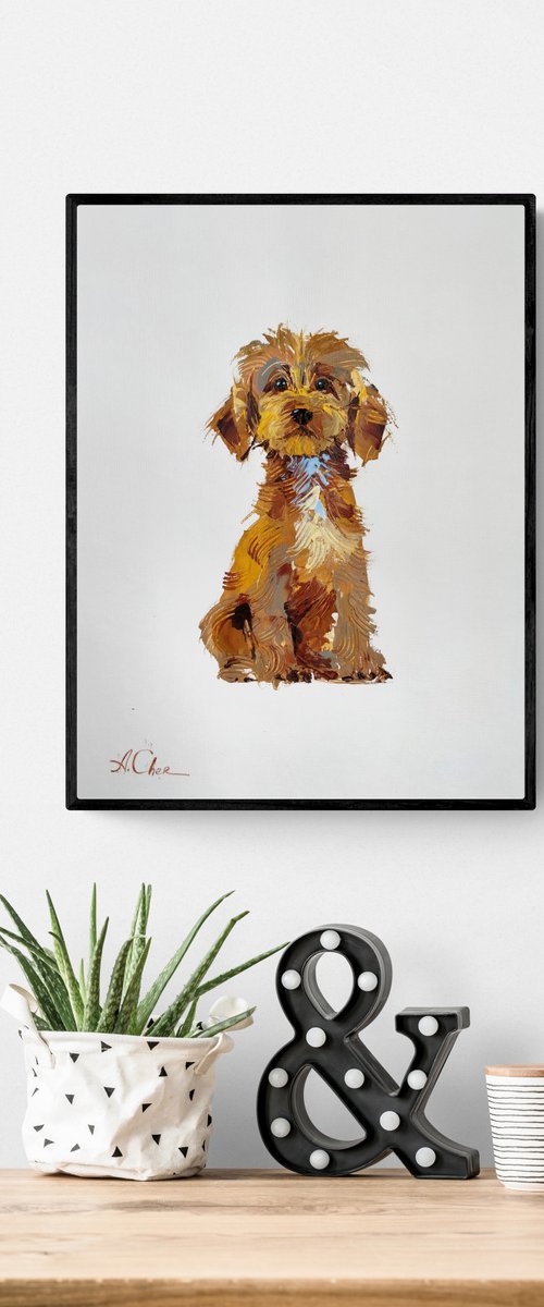 CAVOODLE | acrylic on paper | unframed by Anna Cher
