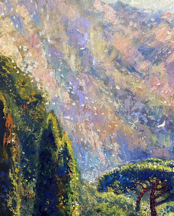 “Emerald reflection of spring”