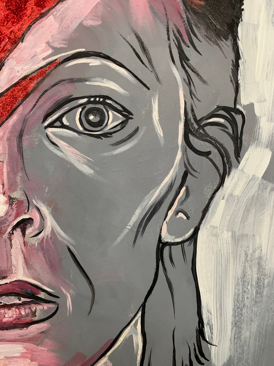 David Bowie portrait by Emmanouil Nanouris