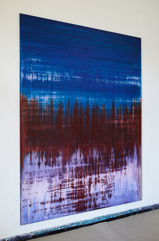 Blue Dark Red Lavender