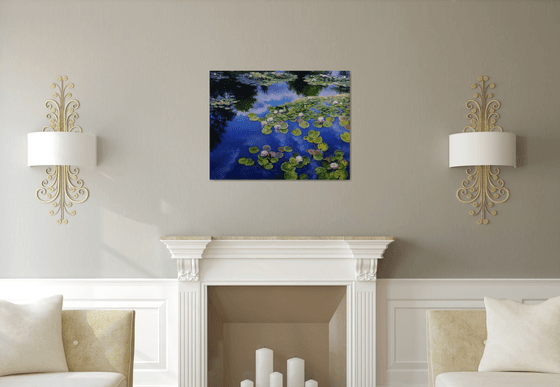 "Water lilies on the water"