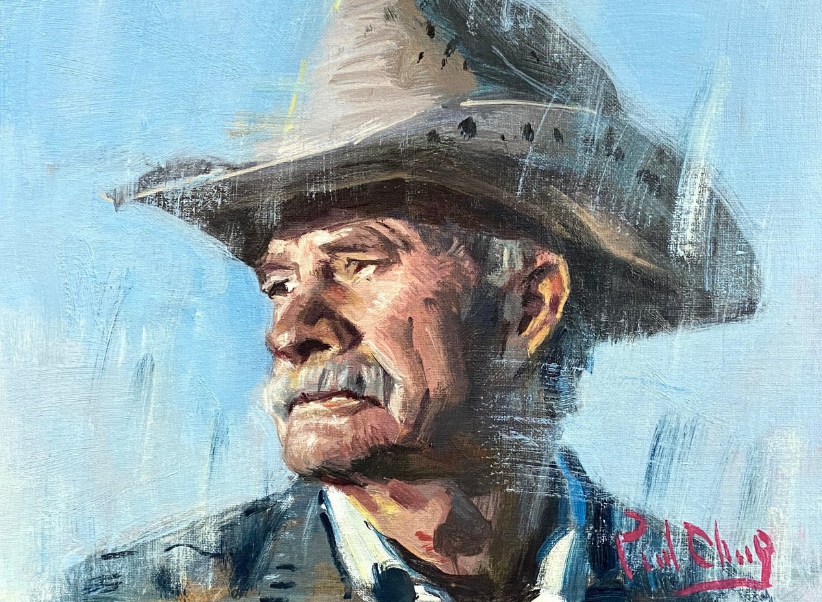  Cowboy No.67 By Paul Cheng, 16 X 12, Artwork For Sale On Artfinder