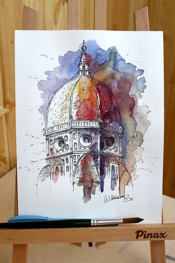 The Cattedrale di Santa Maria del Fiore Watercolour by Svetlana ...