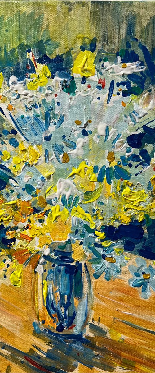 flowers impression painting 2023 by Altin Furxhi