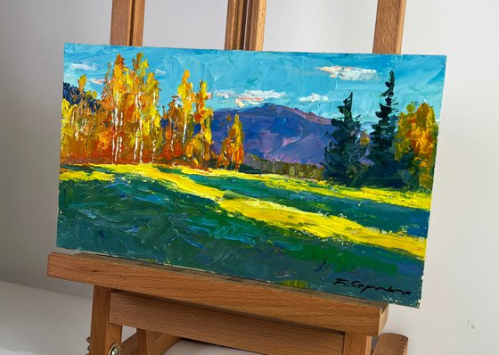 Golden Birch Forest