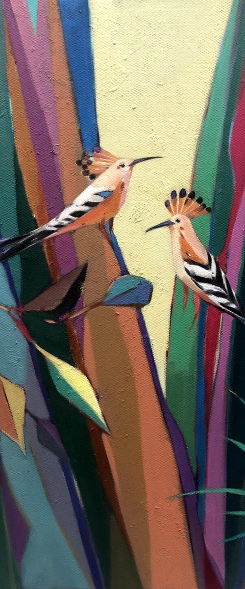 Two Birdies by Kunlong Wang