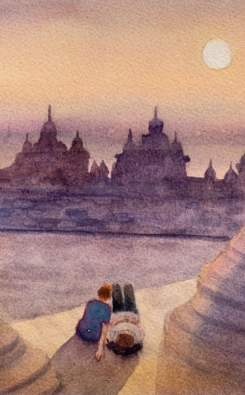 Love at Borobudur by Shelly Du