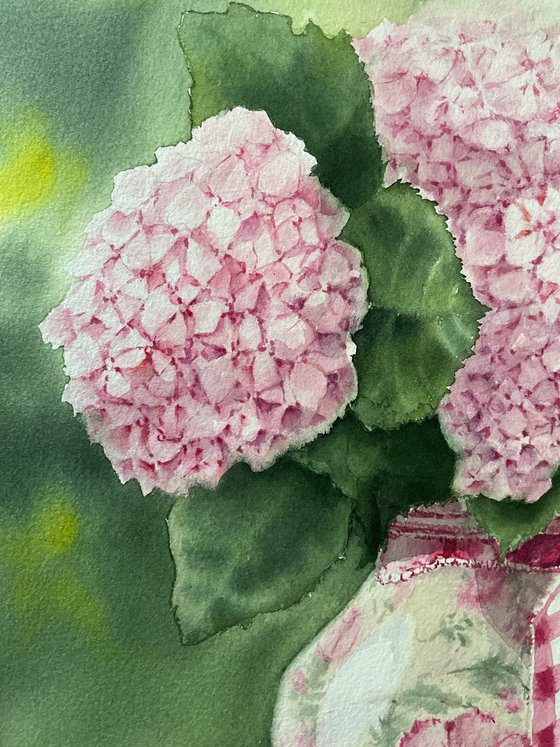 Provence style hydrangeas