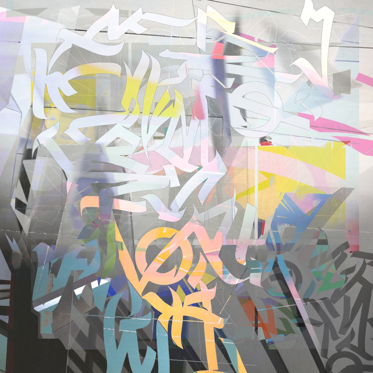 Abstract Giclee Print By The Most Active, 20 X 20", Fall Into Midnight, Original Artwork