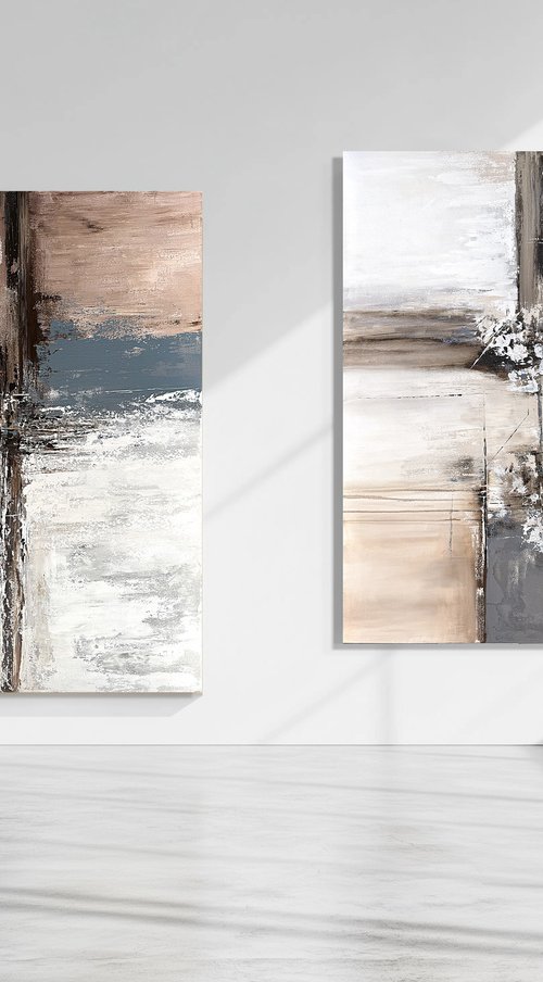 Diptych Echoes of Balance by Tatiana Malinovscaia