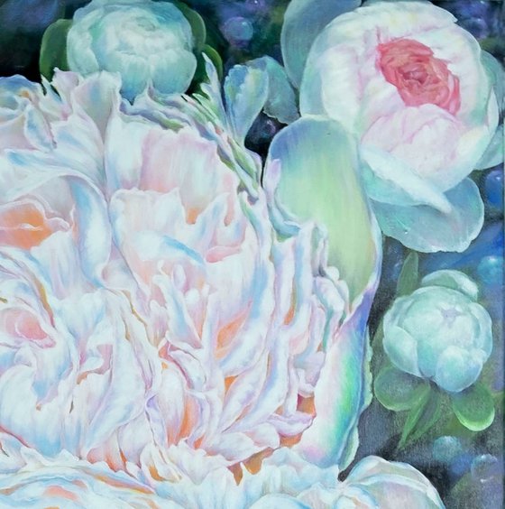 PEARLY PEONIES.