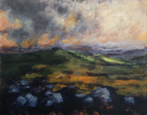 Dartmoor - Late afternoon No 2 by Hugo Lines