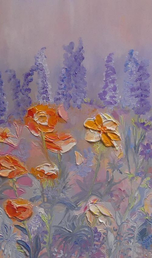 Apricot Rose by Lesley Blackburn