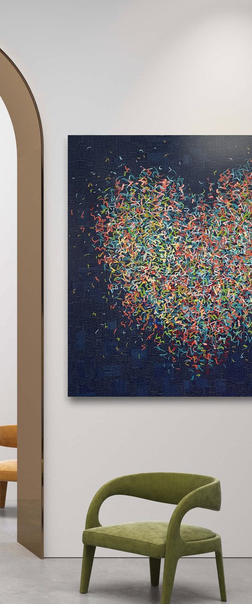 Night Optimist 127 x 127cm by George Hall