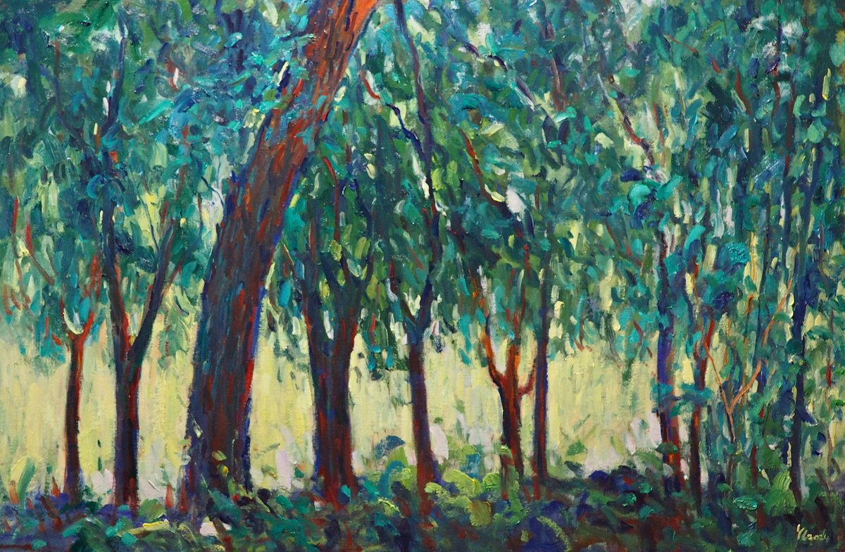 Summer Landscape By Yuanyuan Liu, 35 X 24, Artwork For Sale On Artfinder