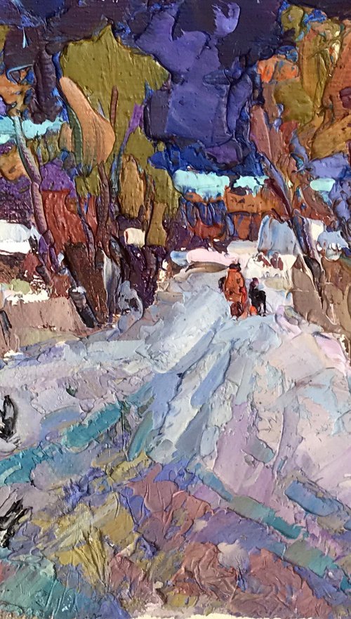 Snowy Street by Kalenyuk Alex