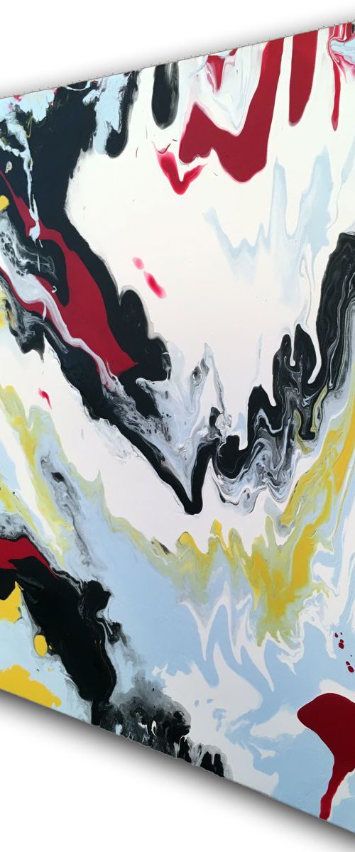 "Pollution" - Original Abstract PMS Acrylic Painting, 16 x 20 inches by Preston M. Smith (PMS)