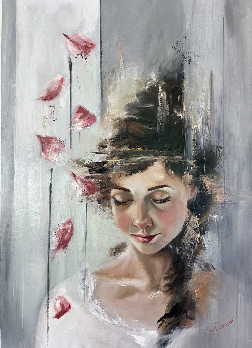 Petals Of Silence By Maria Romano, 16 X 24, Artwork For Sale On Artfinder