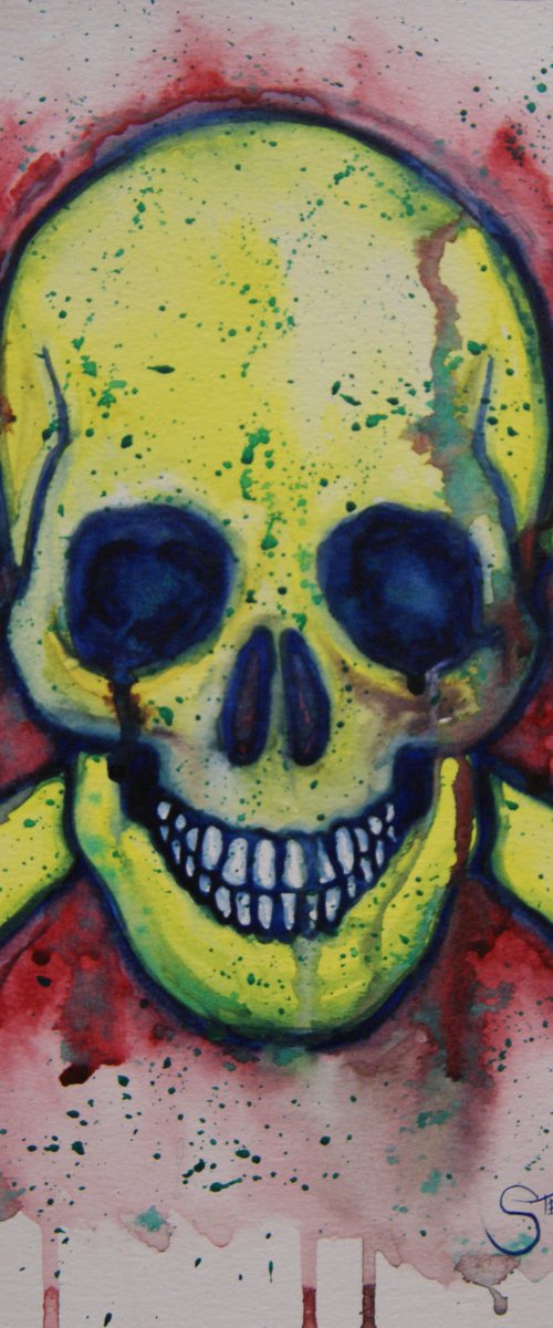 Smiley Crossbones. Free Shipping by Steven Shaw