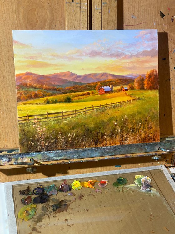 Rustic farm in the countryside
