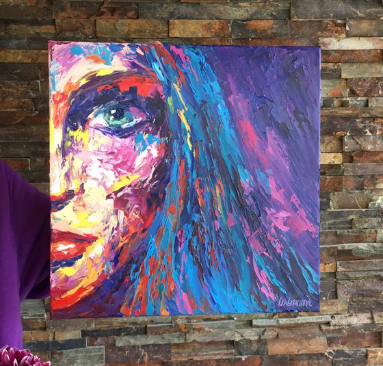 "She is" female portrait
