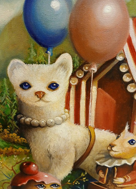 Small circus in the mountain