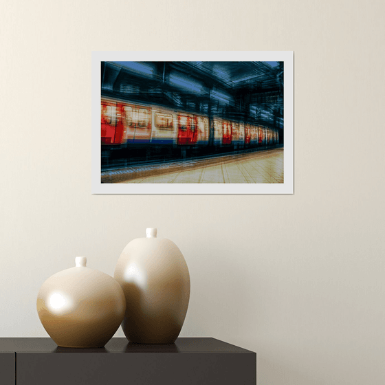 London Vibrations - Abstract Vision of The Tube. Limited Edition 2/50 15x10 inch Photographic Print